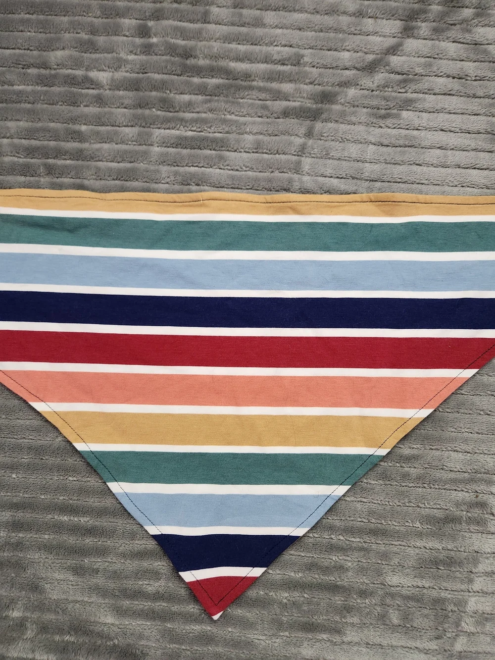 Ruffle butts ruggedbutts Striped Triangle Bandana Bib in Multicolor Stripes